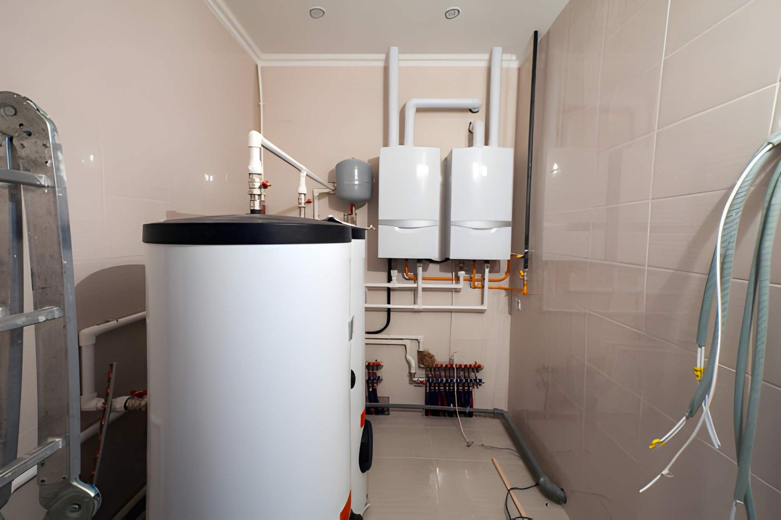Hot water cylinder installation checked over after fault finding